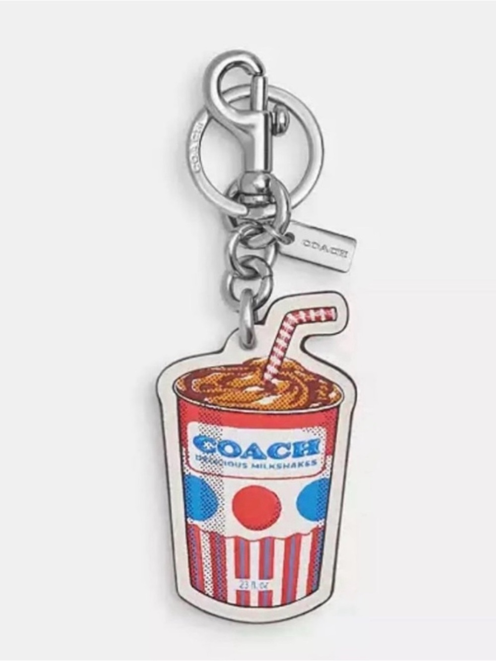 Coach Milkshake Leather Bag Charm
